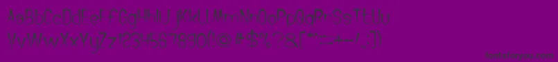 CrochetPatternBold-Schriftart – Schwarze Schriften auf violettem Hintergrund