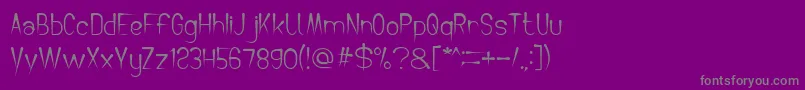 CrochetPatternBold Font – Gray Fonts on Purple Background