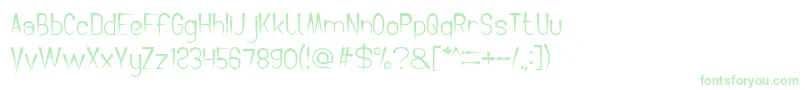 CrochetPatternBold Font – Green Fonts on White Background