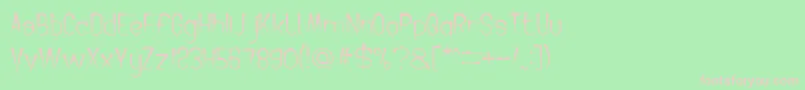 CrochetPatternBold Font – Pink Fonts on Green Background