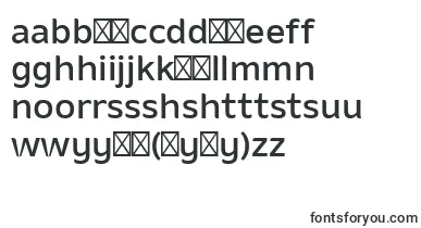 AminoMedium font – hausa Fonts