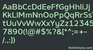 AminoMedium font – Green Fonts On Black Background