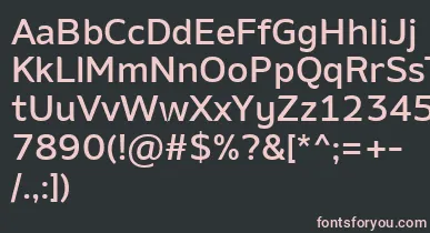 AminoMedium font – Pink Fonts On Black Background