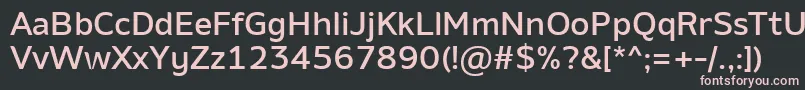 AminoMedium Font – Pink Fonts on Black Background