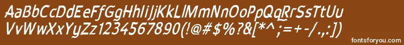 Wavebiフォントについての詳細 フォントWavebi – 茶色の背景に白い文字
