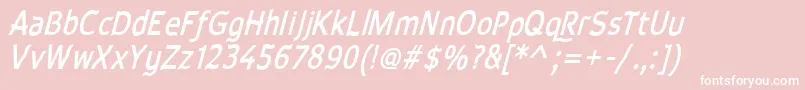 fuente Wavebi – Fuentes Blancas Sobre Fondo Rosa