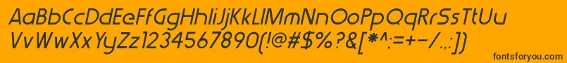 More about WerkhausItalic Font WerkhausItalic Font – Black Fonts on Orange Background