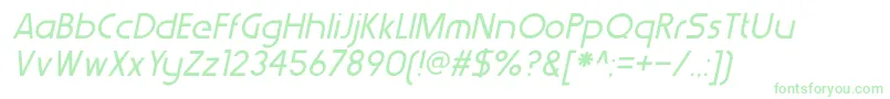 WerkhausItalic-Schriftart – Grüne Schriften