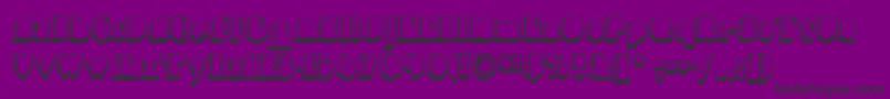 Fonte Highfivejivenf – fontes pretas em um fundo violeta