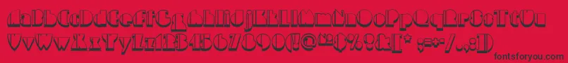 Highfivejivenf Font – Black Fonts on Red Background