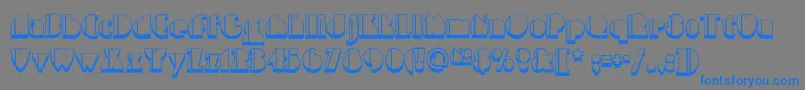 Highfivejivenf Font – Blue Fonts on Gray Background