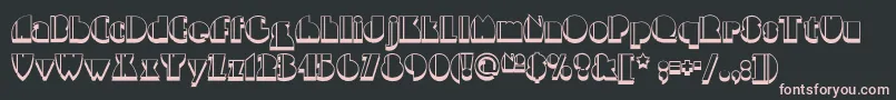 Highfivejivenf Font – Pink Fonts on Black Background