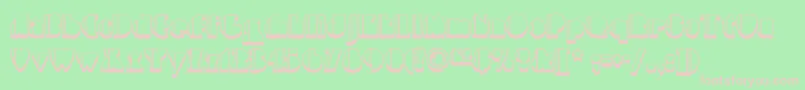 Highfivejivenf Font – Pink Fonts on Green Background