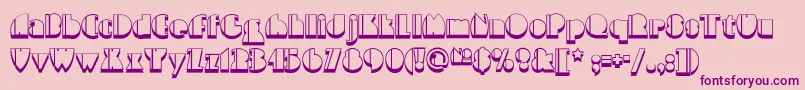 Highfivejivenf Font – Purple Fonts on Pink Background