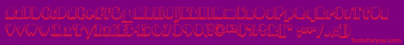 Highfivejivenf Font – Red Fonts on Purple Background