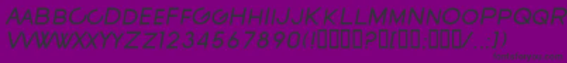 SfNewRepublicScItalic Font – Black Fonts on Purple Background