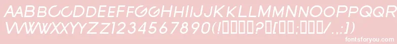 fuente SfNewRepublicScItalic – Fuentes Blancas Sobre Fondo Rosa
