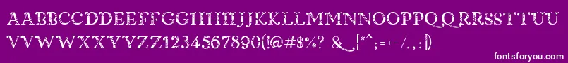 BubblebeadsSemibold Font – White Fonts on Purple Background