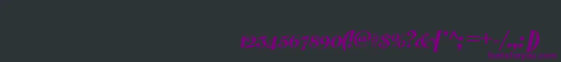 AnnaFaustinaScript Font – Purple Fonts on Black Background