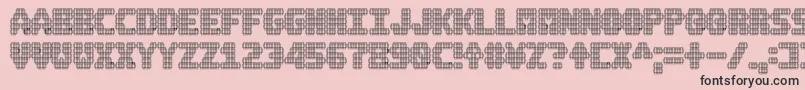 A.M.P. Font – Black Fonts on Pink Background