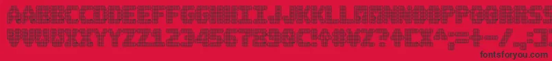 fuente A.M.P. – Fuentes Negras Sobre Fondo Rojo