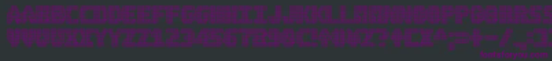 A.M.P. Font – Purple Fonts on Black Background