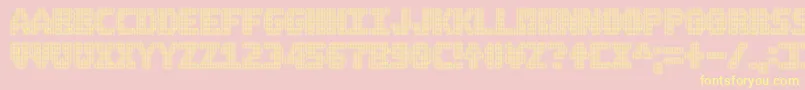 A.M.P. Font – Yellow Fonts on Pink Background