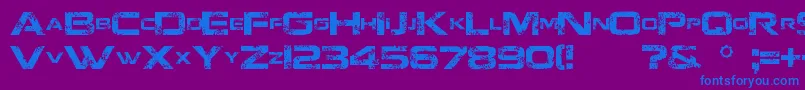 JacintoSans Font – Blue Fonts on Purple Background