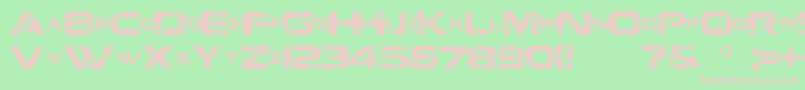 JacintoSans Font – Pink Fonts on Green Background