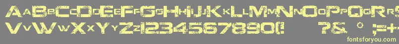 JacintoSans Font – Yellow Fonts on Gray Background