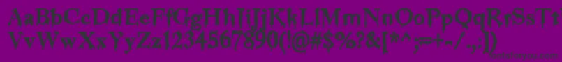 Weitere Informationen zur Jinkeez-Schriftart Jinkeez-Schriftart – Schwarze Schriften auf violettem Hintergrund