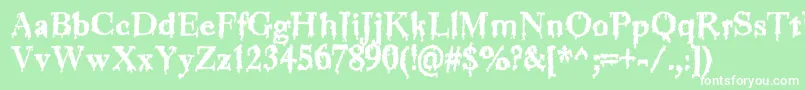 More about Jinkeez Font Jinkeez Font – White Fonts on Green Background