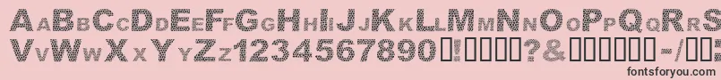 DarSkin Font – Black Fonts on Pink Background