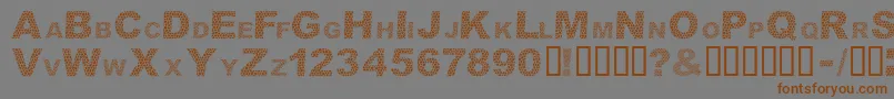 Weitere Informationen zur DarSkin-Schriftart DarSkin-Schriftart – Braune Schriften auf grauem Hintergrund