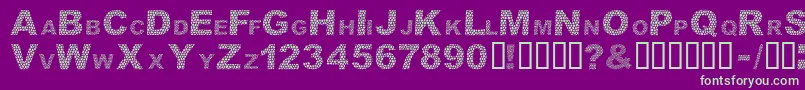 DarSkin Font – Green Fonts on Purple Background