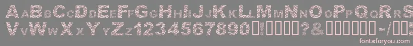 DarSkin-Schriftart – Rosa Schriften auf grauem Hintergrund