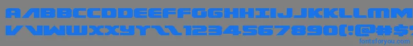 Federalescortexpand Font – Blue Fonts on Gray Background