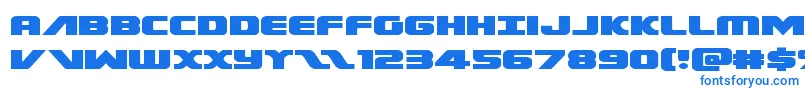 Federalescortexpand Font – Blue Fonts on White Background