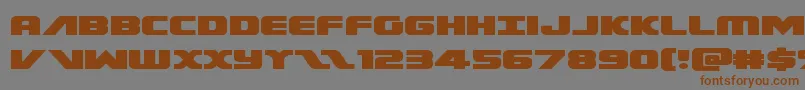 Federalescortexpand Font – Brown Fonts on Gray Background