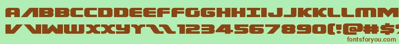 Federalescortexpand Font – Brown Fonts on Green Background