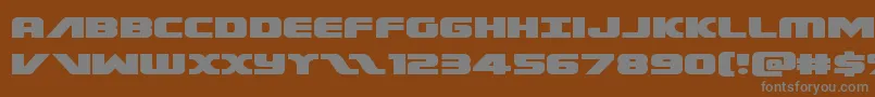 Шрифт Federalescortexpand – серые шрифты на коричневом фоне