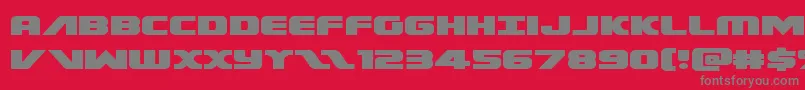 Police Federalescortexpand – polices grises sur fond rouge