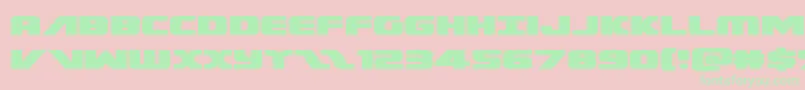 Federalescortexpand Font – Green Fonts on Pink Background