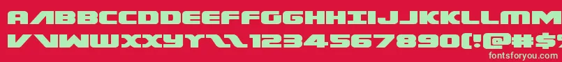 Federalescortexpand Font – Green Fonts on Red Background