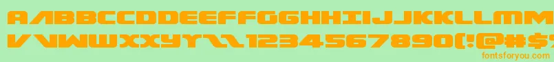Federalescortexpand Font – Orange Fonts on Green Background