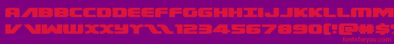 Federalescortexpand Font – Red Fonts on Purple Background