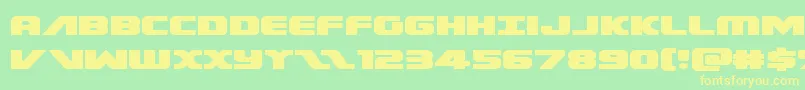 Federalescortexpand Font – Yellow Fonts on Green Background