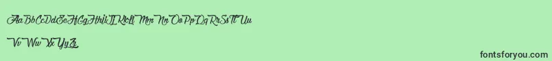 fuente ChocolateAndDelight – Fuentes Negras Sobre Fondo Verde