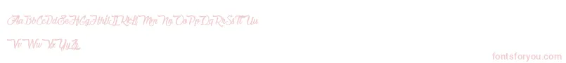 ChocolateAndDelight Font – Pink Fonts on White Background