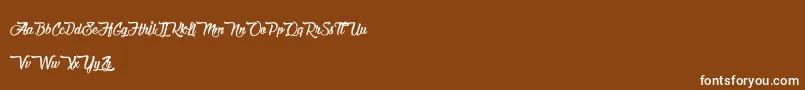 ChocolateAndDelight Font – White Fonts on Brown Background